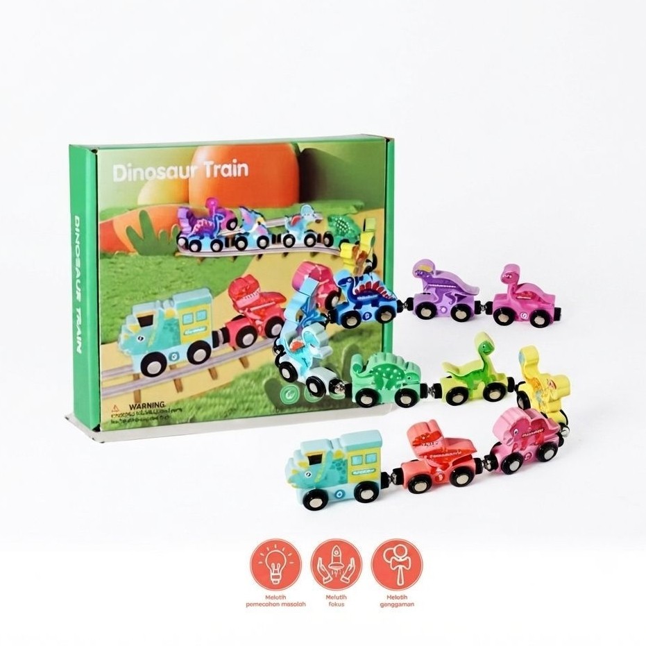 Magnetic Dinosaurus Number Train