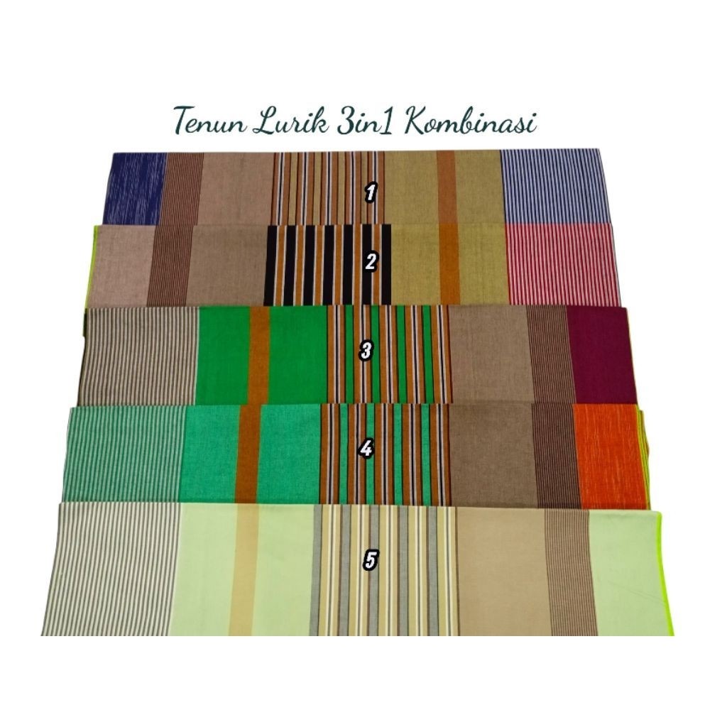 Kain Tenun Lurik 3in1 Tumpal Kombinasi Katun Adem Kebaya Surjan Prasojo Klaten Jogja