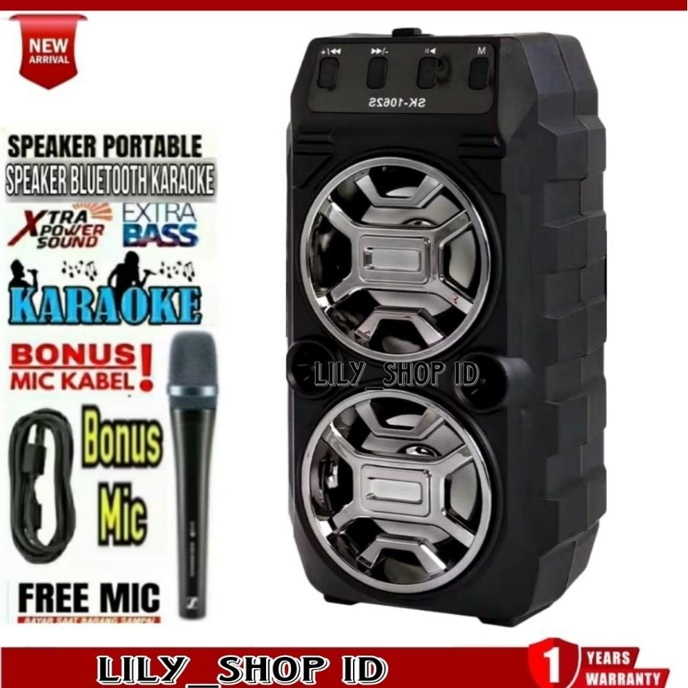 Salon aktif Fortable 2 tingkat Speaker QS 801/Speaker Bluetooth Portable Radio Fm/Speaker Aktif Blue