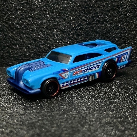 hot wheels jack hammer biru muda mulus