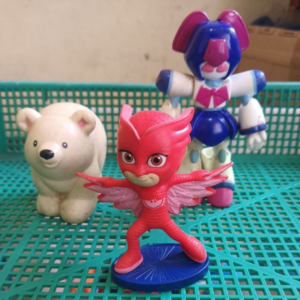 figur PJ Masks Merah dan Biru Preloved figure sailor medabot PL asri 1