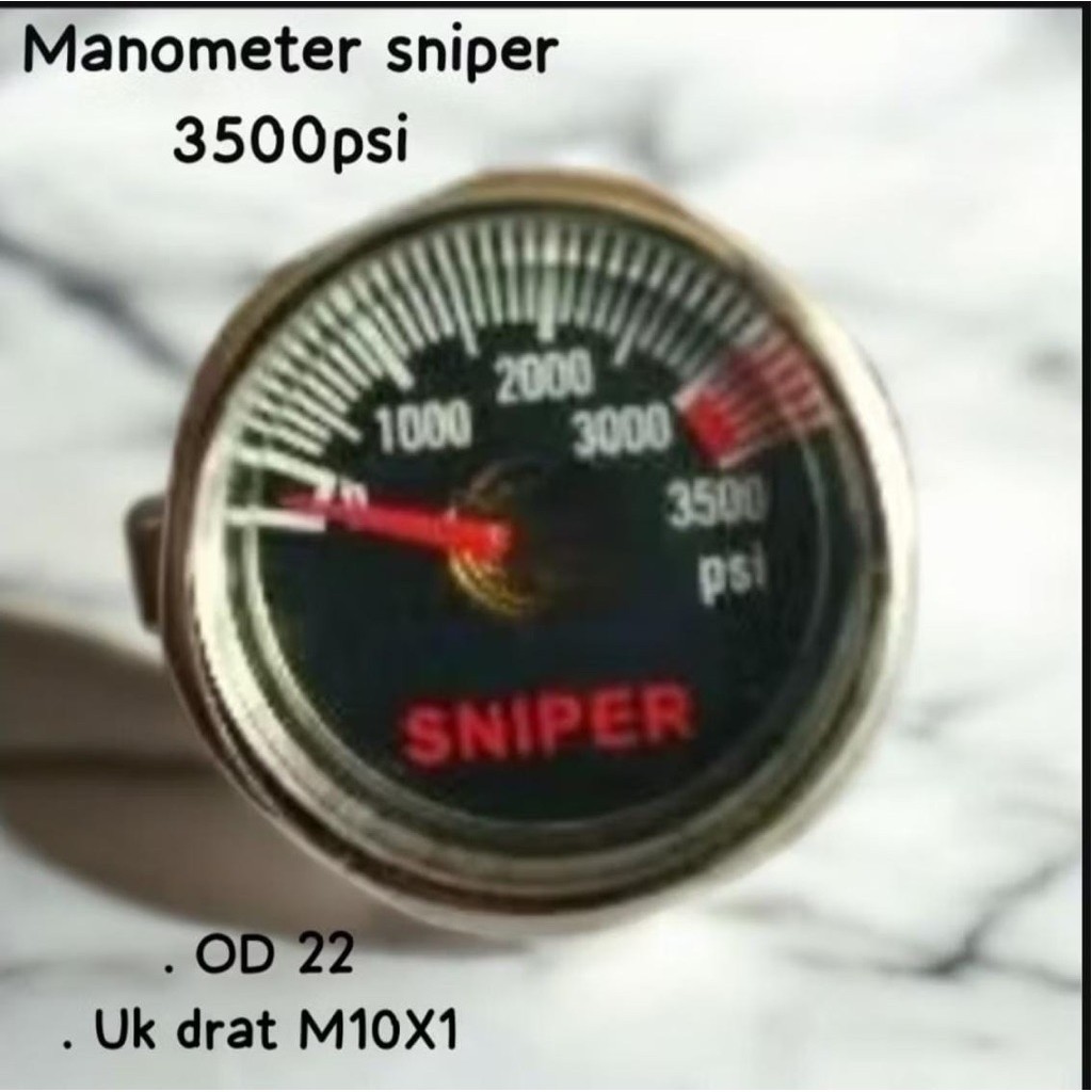 Manometer Kecil Pompa Pcp,Manometer 3500psi,Manometer 3500psi od 22mm,Manometer Pompa Pcp,Mano Pcp