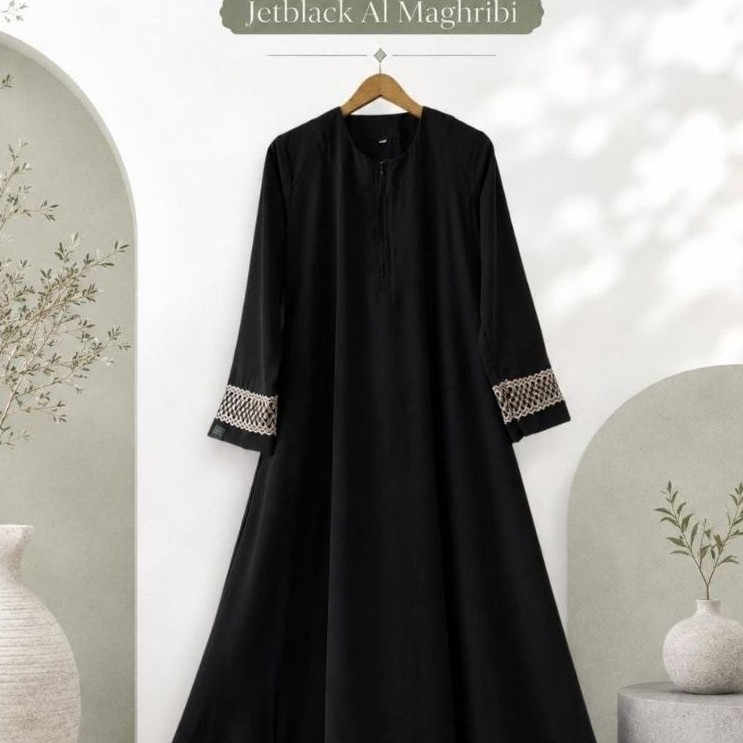 Abaya Safa Jetblack