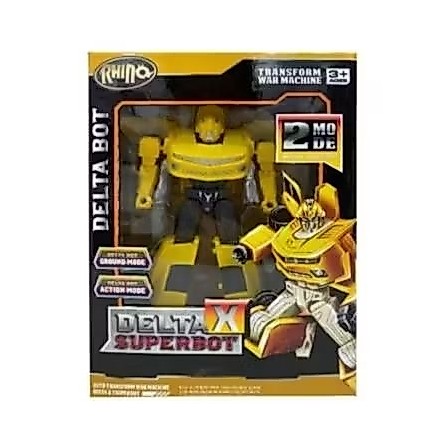 Rhino Delta X Superbot Mainan Anak Robot Transform