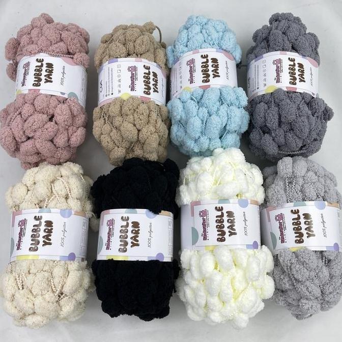 Benang Rajut Bubble Yarn Polyester
