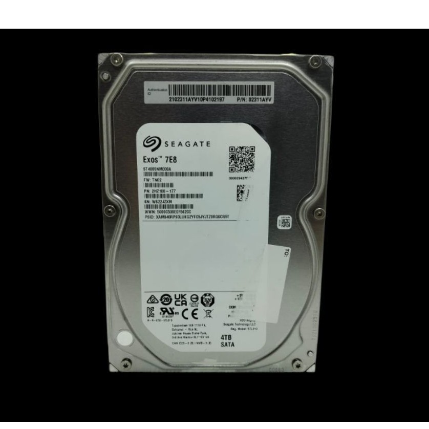 Harddisk Internal SATA - Seagate Exos 7E8 4TB - Sentinel 100%