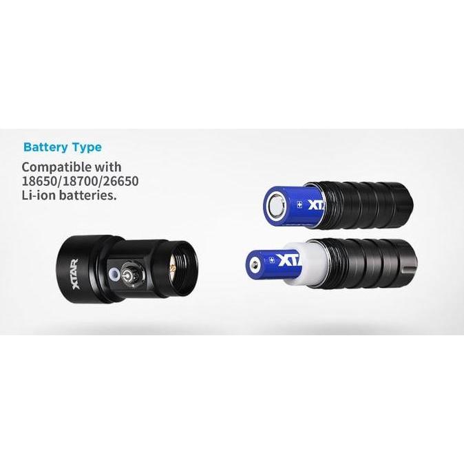 Xtar Whale D26 1100Lm Senter Selam Diving Flashlight