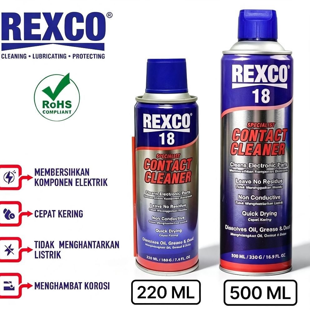 Rexco 18 Contact Cleaner - Rexco 18 Pembersih Komponen Elektrik