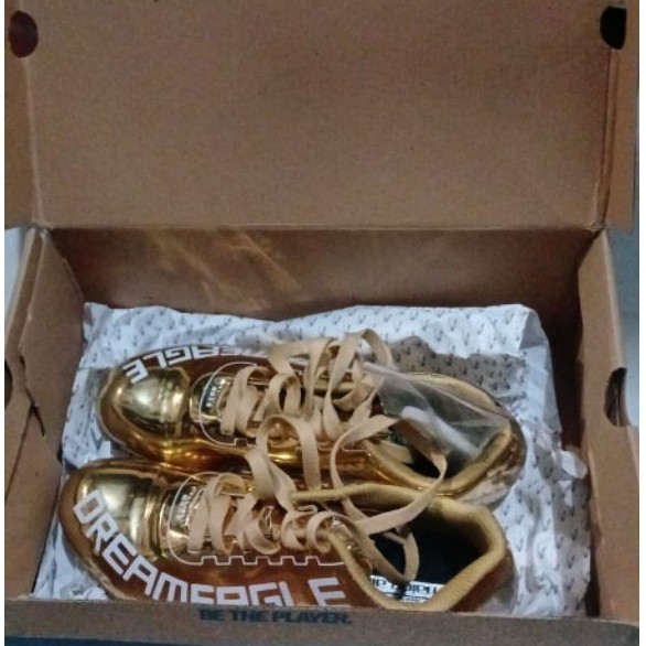 JUAL SEPATU SECOND LIKE NEW] 910 Nineten Haze Infinity Sprint "Dreameagle" Edition - Gold running sp
