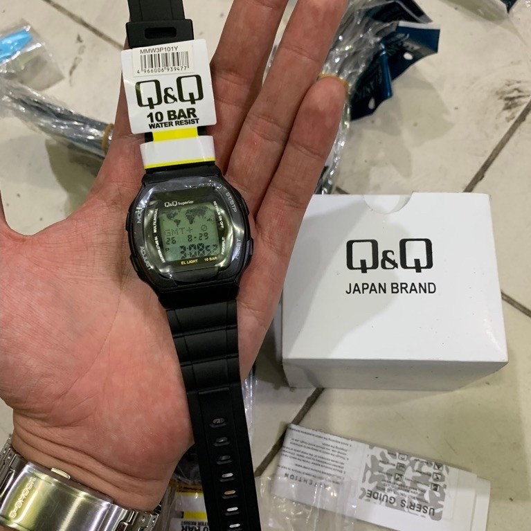 JAM TANGAN QnQ Data bank tahan air ORIGINAL 0546