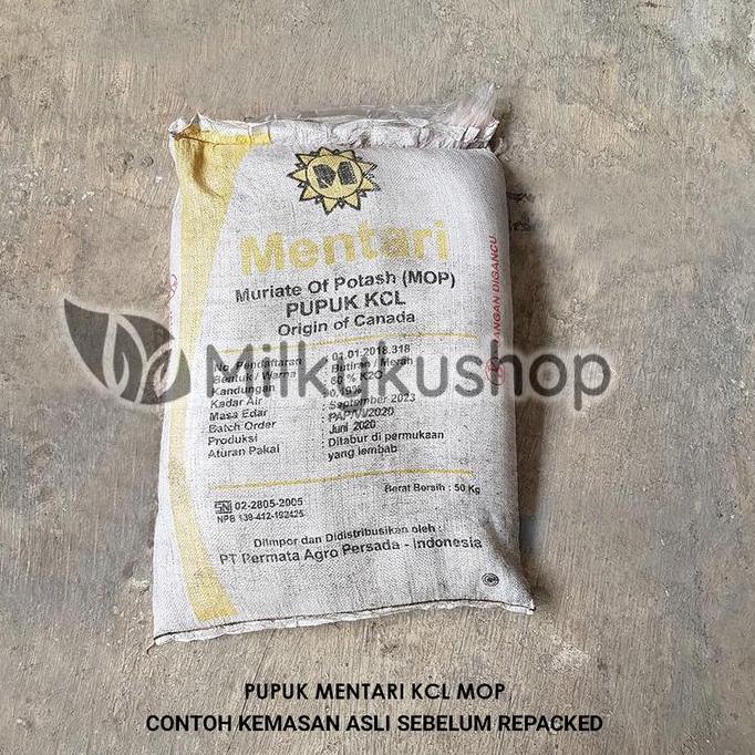 Promo PUPUK MENTARI MOP KCL 1 KG KEMASAN REPACK Diskon