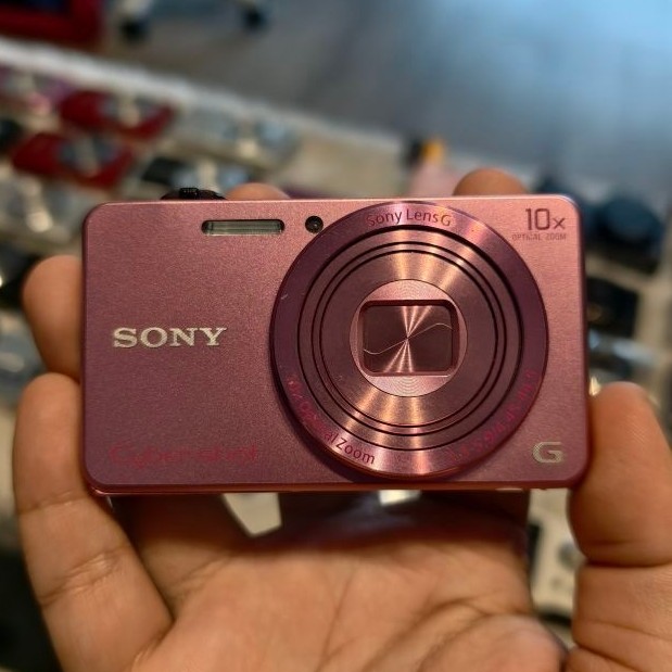 kamera digital digicam sony cyber-shot wx220 pink