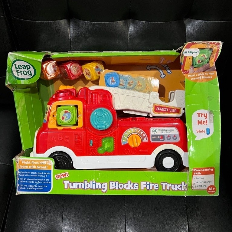 [ NEW ] LEAPFROG Tumbling Blocks Fire Engine Original