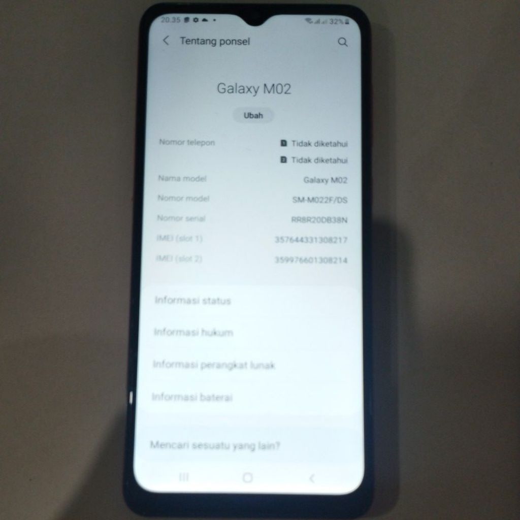 Samsung galaxy M02 2/32 Gb second