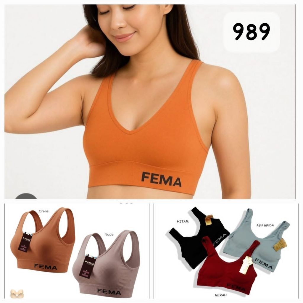 BH SPORT GENIE BRA CUP BUSA 989 G6636 8817 - BUNGALILY