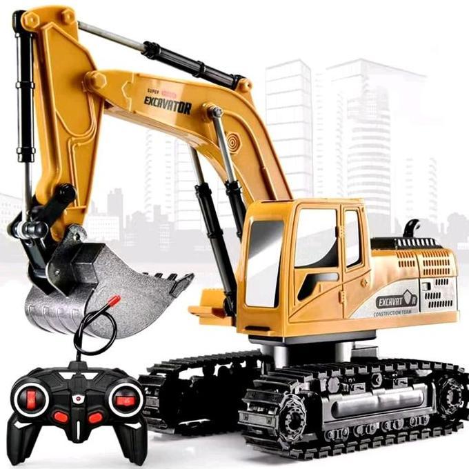 Lez Mainan Anak Saluran Excavator Remote Control Mobil Beko Excavator Remote Control Bucket Alloy 1: