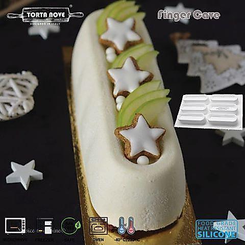 Cetakan Kue Kering Eclair Choux Finger Cetakan Silikon Coklat Tartlet