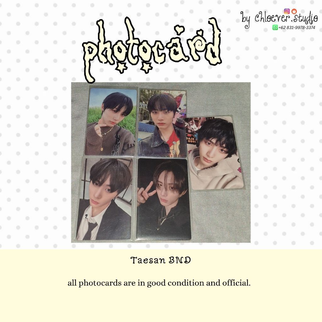 Taesan BOYNEXTDOOR Photocard