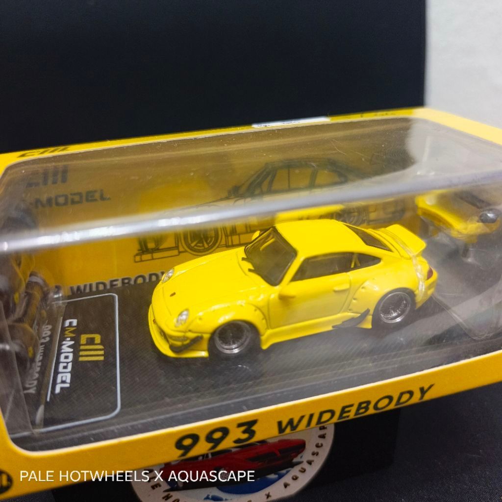 CM Model porsche RWB 993 Widebody Kuning