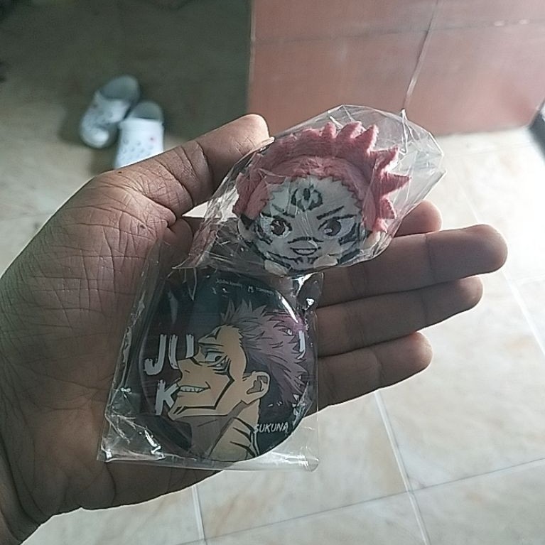 Mamekororin Plush Mascot Jujutsu Kaisen Sukuna Secret dan Dapat Pin Tomorrow Coffee Sukuna