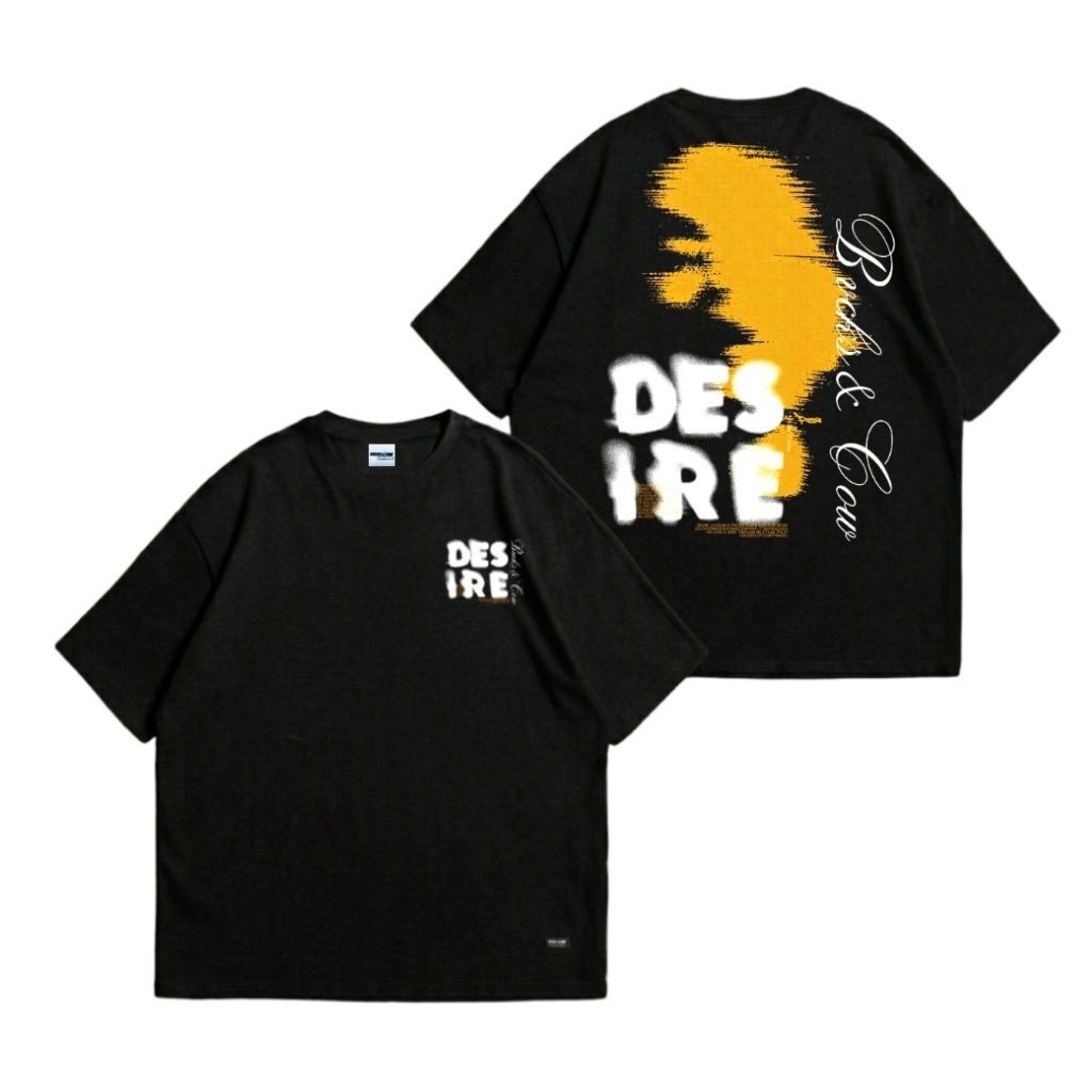 T-SHIRT BUCKSANDCOW OVERSIZE -  DESIRE - KAOS BUCKS & COW