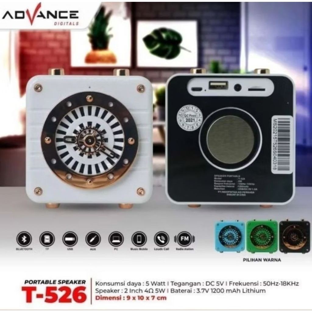 Advance Portable Speaker T-526/Speaker Portable T-526 Advance