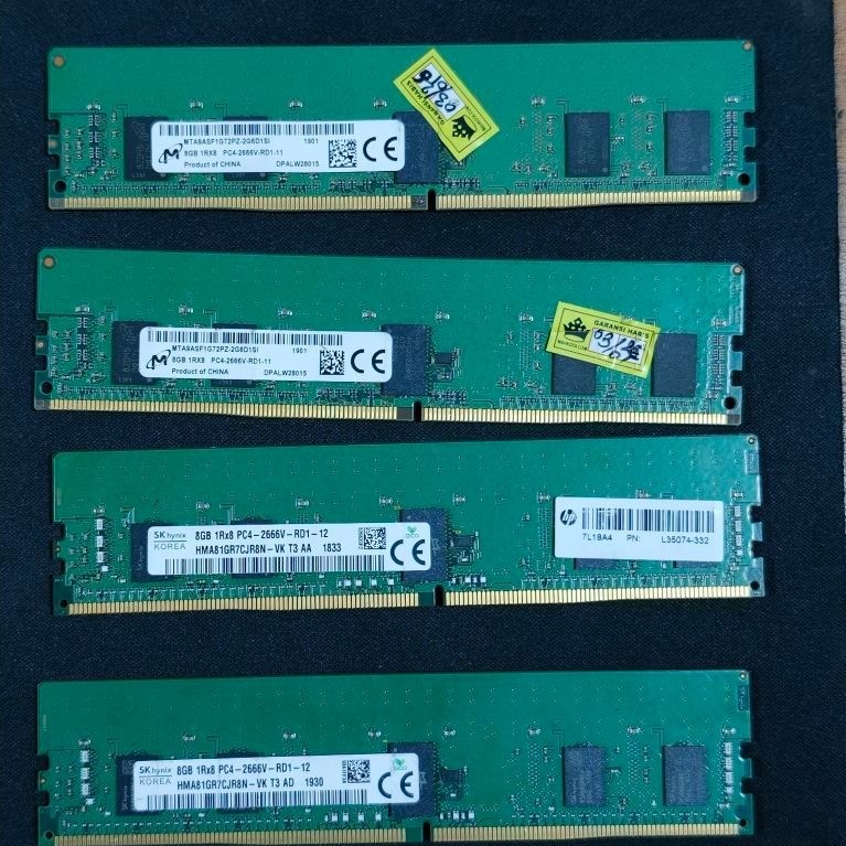 Ram Server ddr4 ecc 2666mhz 8gb x8 64gb