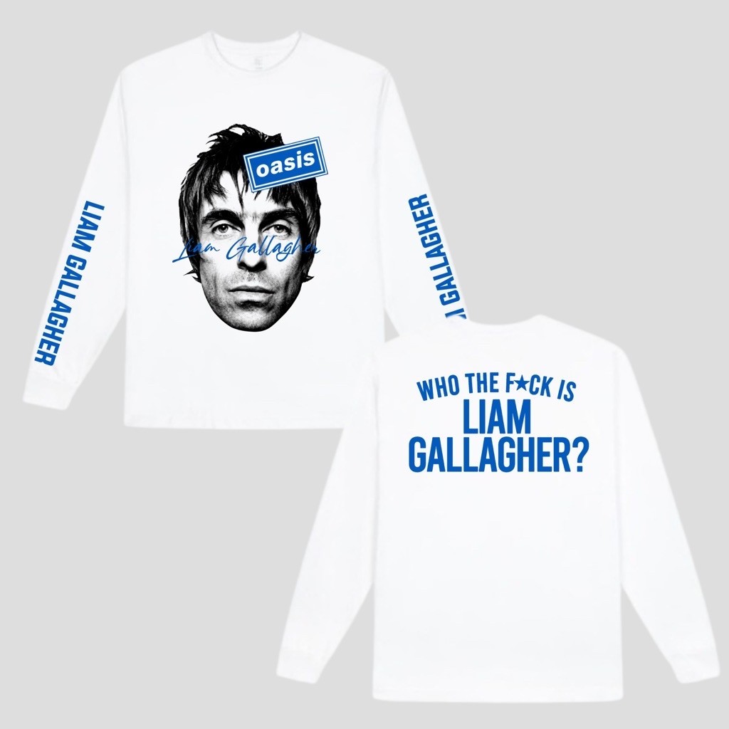 T-shirt liam Gallagher /kaos oasis / kaos band oasis / kaos liam Gallagher oasis / longsleeve