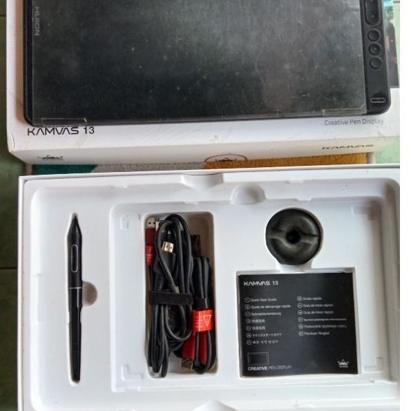 Huion Kamva 13 mulus second minim minus | Drawing tablet | CSP  Lengkap
