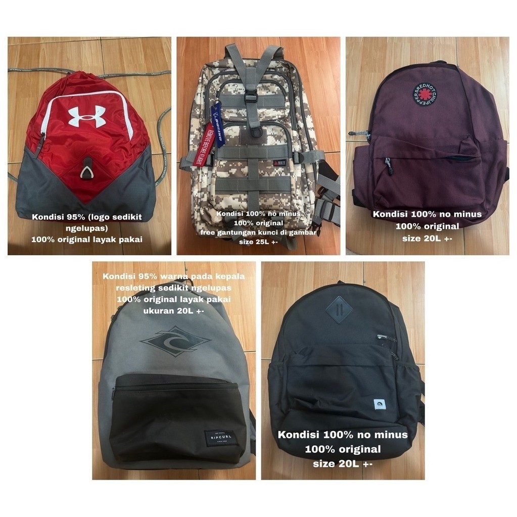 Tas Ransel Branded Second Original - Kondisi Masih Bagus & Terawat