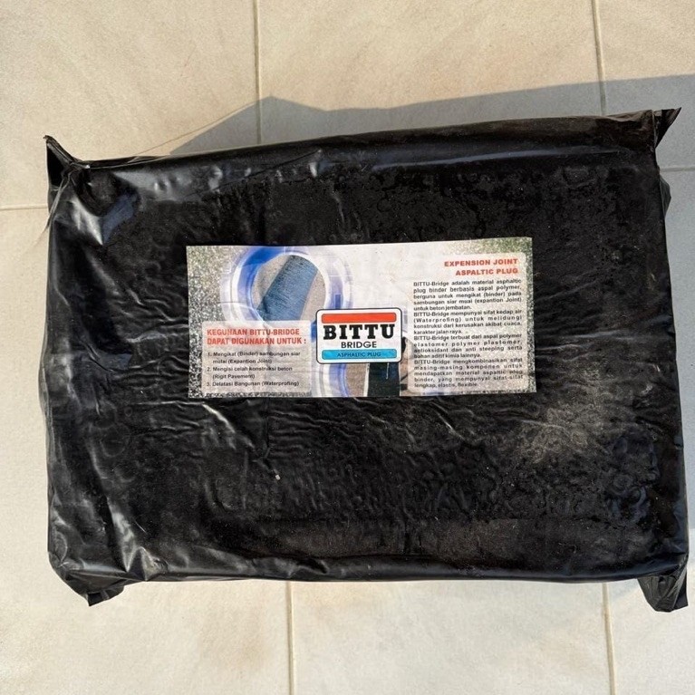 BITTU BRIDGE Expansion Joint Asphaltic Plug Hitam untuk Perbaikan Jalan