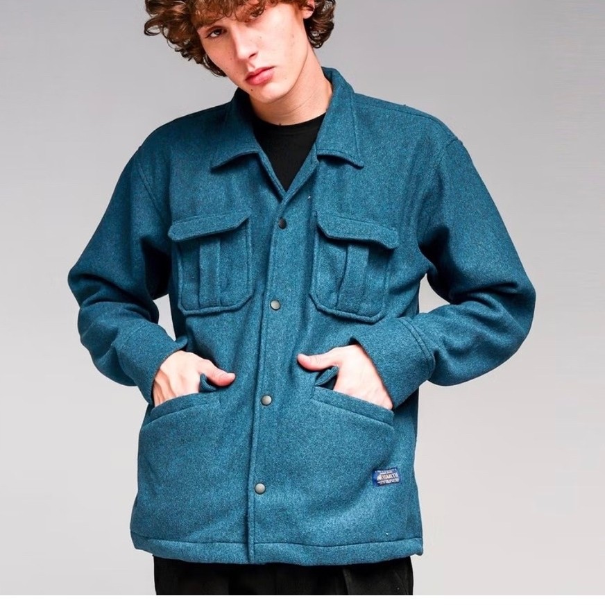 Jacket Aspesi Blue Parka 4 Pocket Size L