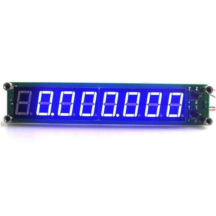 8 DIGIT SEVEN 7 SEGMENT FREQUENCY COUNTER UP TO 2.4GHZ FREKUESI METER ORIGINAL DAN TERPERCAYA