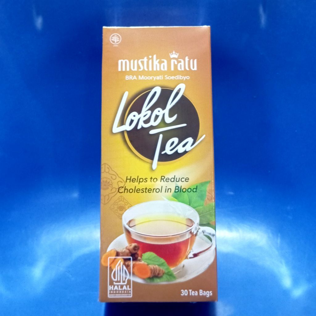 lokol tea mustika ratu 30 tea bags teh jamu celup mengurangi lemak darah / kolestrol