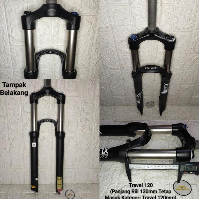 Fork Oversize MTB 27.5 SR SUNTOUR XCR HIDROLIK AIR Suspension REBOUND T120