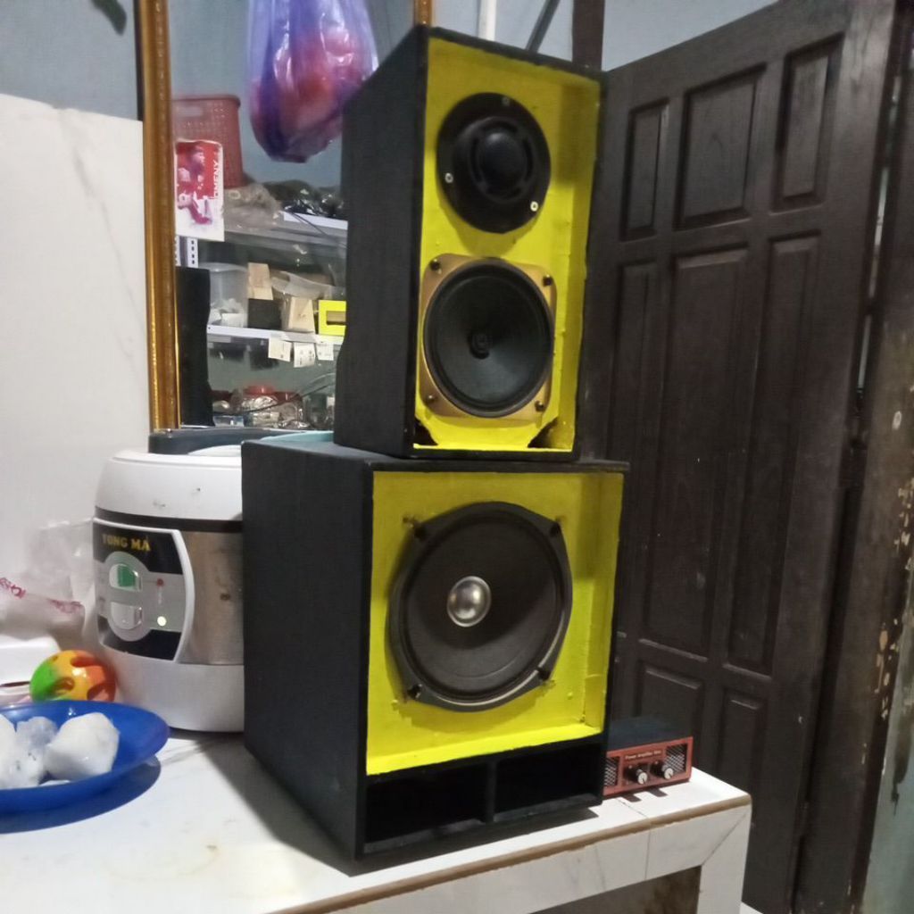 speaker lengkap ampli mini bluetooth tinggal pakai