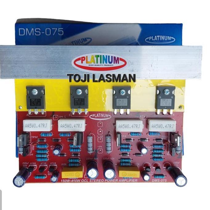 DMS 075 + MODUL MODULE TRANSISTOR FINAL PCB KIT POWER OCL 150W 150WATT STEREO SANKEN HANAYA MONSTAR 