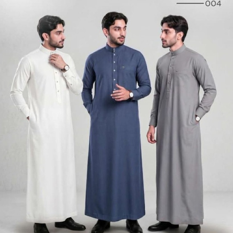 THOBE 004 NIBRAS/Jubah Cowok Bahan Haramain Intercooler