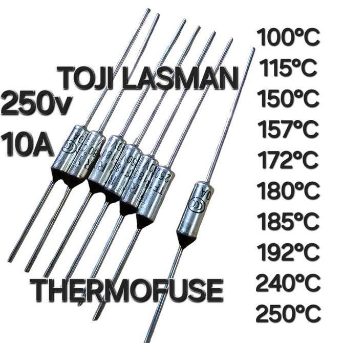 COD ( THERMOFUSE )   10A 250V TF C THERMAL FUSE HEATING ELEMENT PIUS STRIKA GOSOKAN MAGIC COM CUT OF
