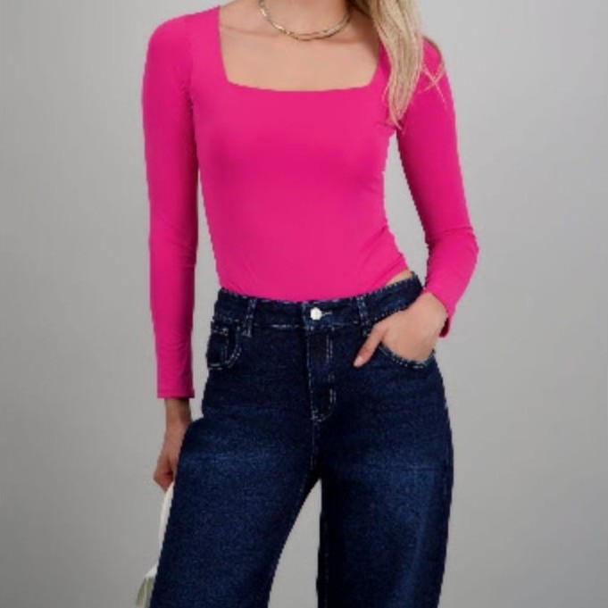 NEW Express Fuschia Body Contour Bodysuit