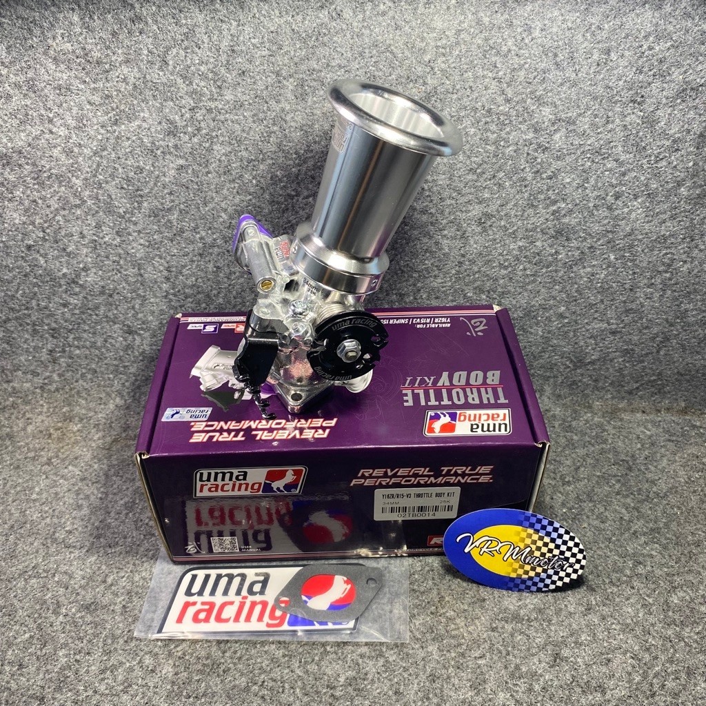 TB THROTTLE BODY UMA RACING 34 MM Y16ZR R15 V3 DOWNDRAFT AEROX OLD AEROX NEW ALL NEW NMAX