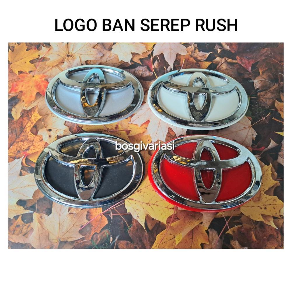 NEW PRODUK EMBLEM LOGO TUTUP BAN SEREP RUSH COVER BAN SEREP / LOGO BELAKANG TUTUP SEREP RUSH / LOGO 