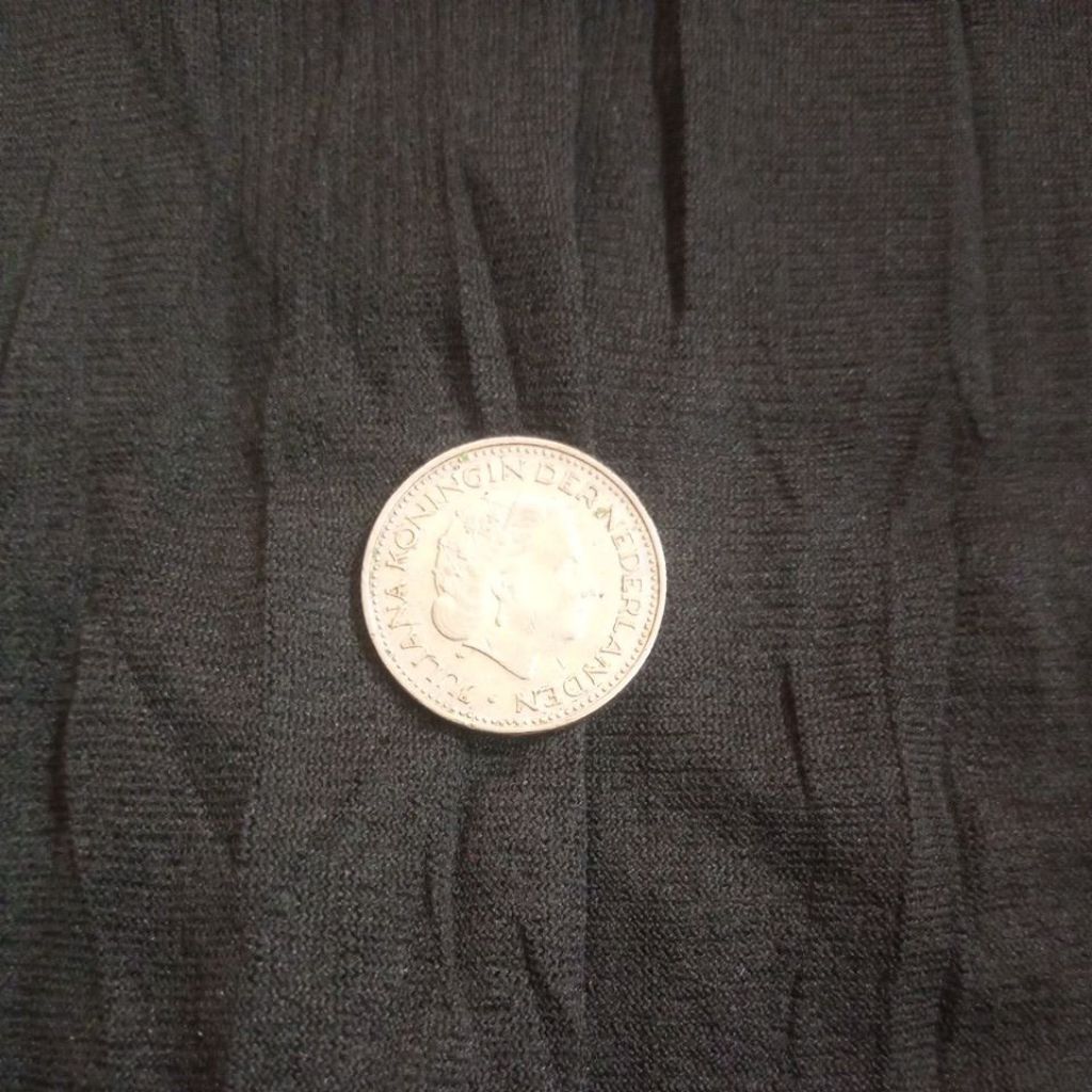 koin 1 Gulden Juliana 1972