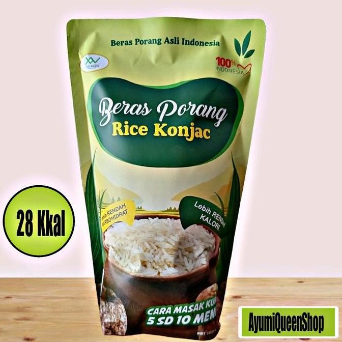 Ready Stok BERAS PORANG rice konjac shiratak hadiitaki kukus   1 Kg Murah   Nasi Food rendah lemak 2