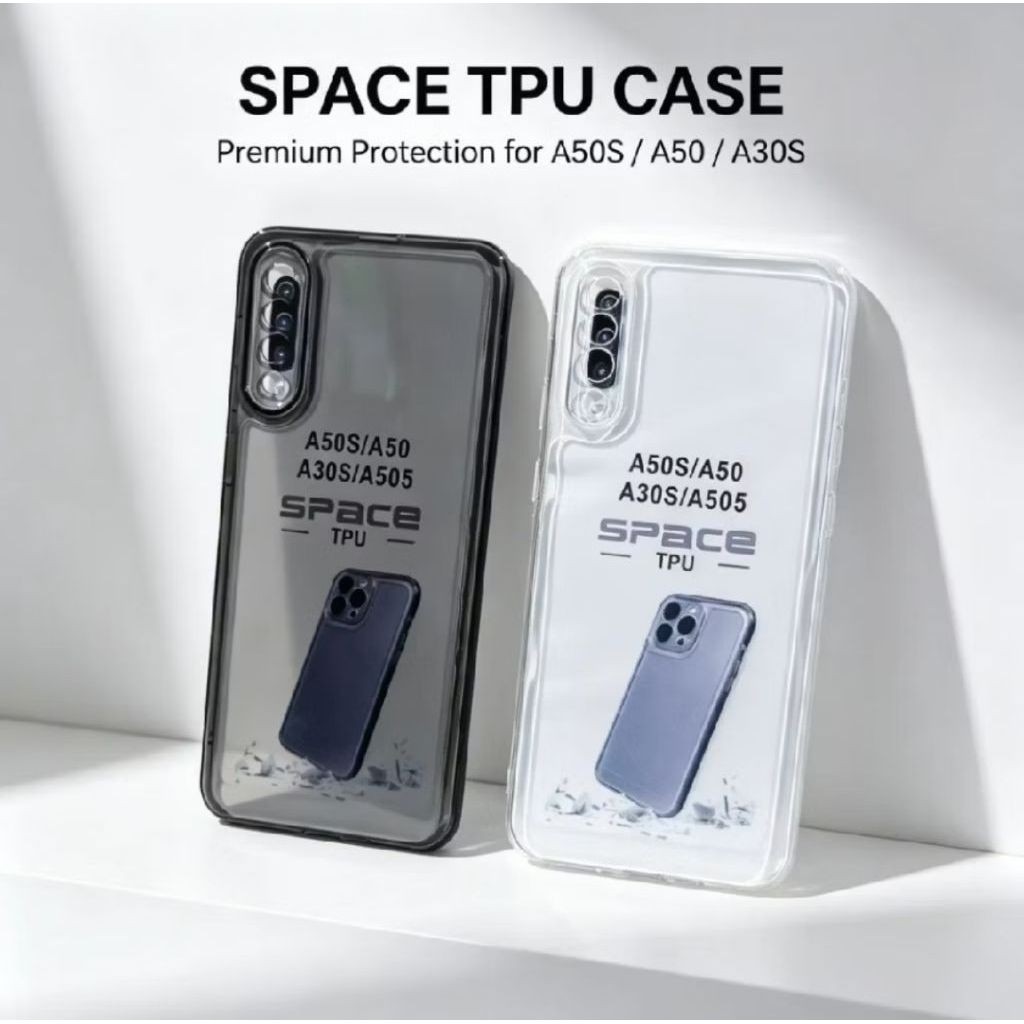 Softcase Casing SAMSUNG A50/A50S/A30S Case silikon Clear Bening transparan Tipis Ringan Mudah di Pas