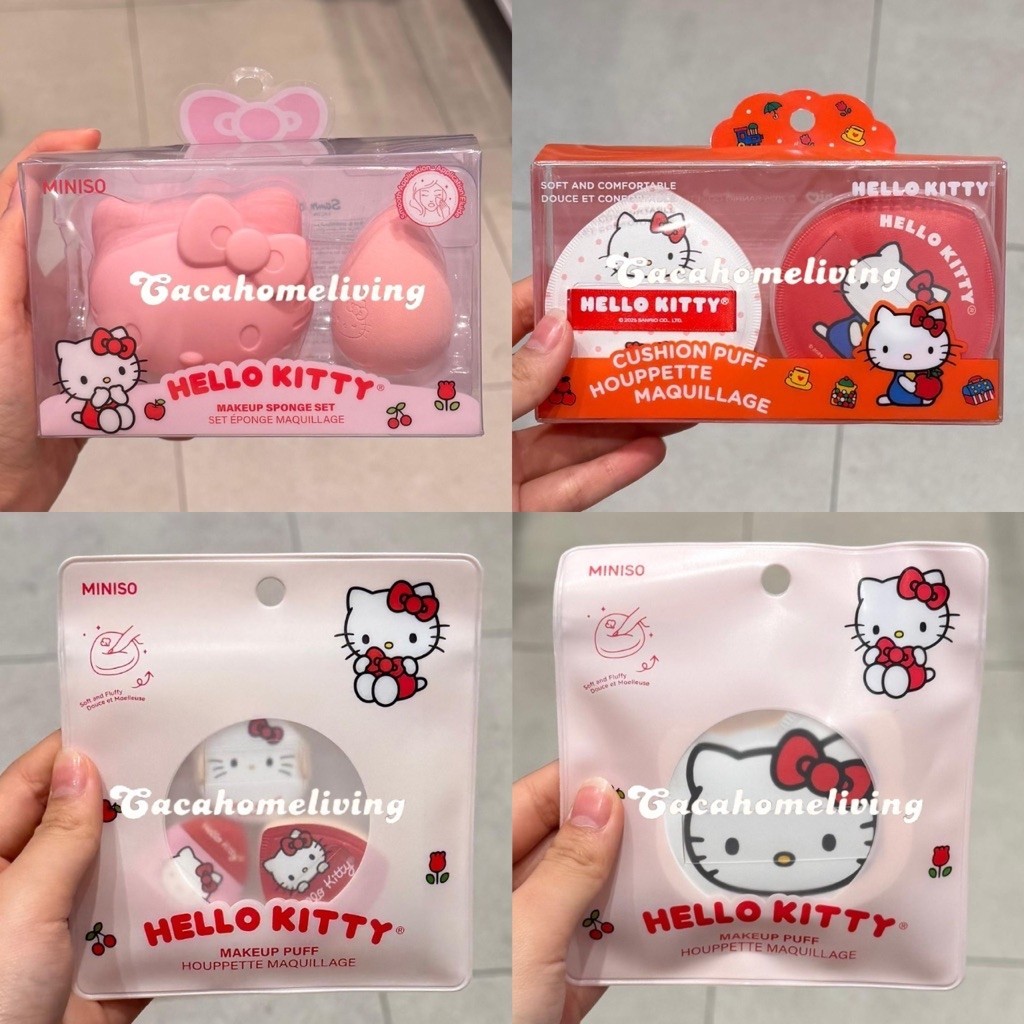 Miniso x Sanrio - Portable Makeup Beauty Sponge / Cushion Puffs Sanrio Hello Kitty Collection (Cushi
