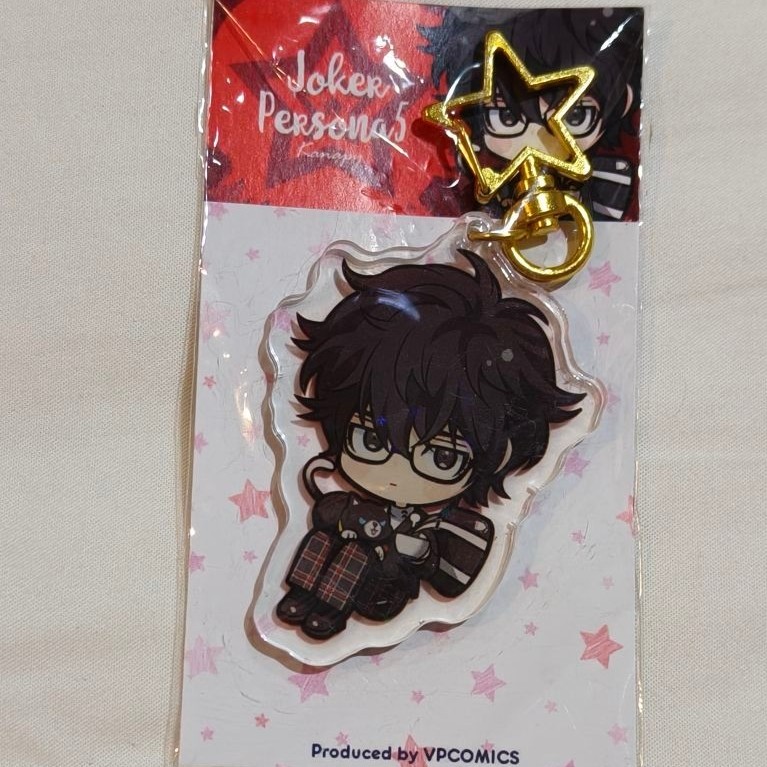 Persona 5 keychain Joker hologram