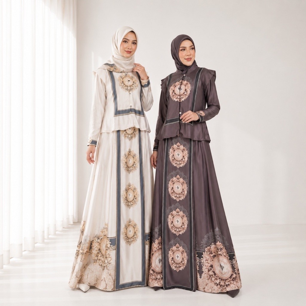 AURAKAY ONE SET ROK MUSLIMAH ORI BY AURAKAY