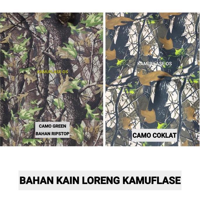 Bahan Kain Camo Kain Loreng Kamuflase Twill Katun Ripstop Tr