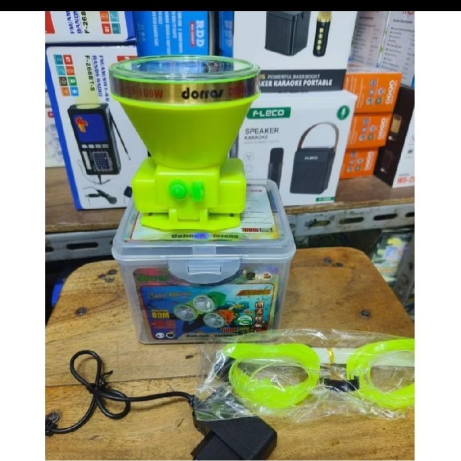 DORRAS DS-028 Senter Kepal Diving 100W /Headlamp Cahaya Putih Terang 100W